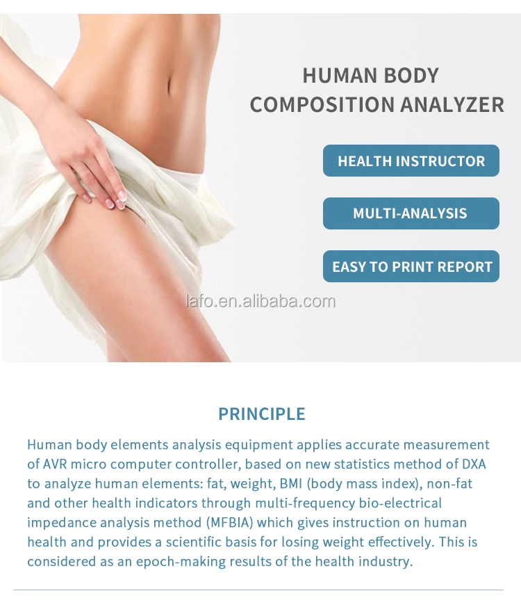 Upgrade model Professional 25 test values Body Fat Analyzer / Body Composition Analysis Machine