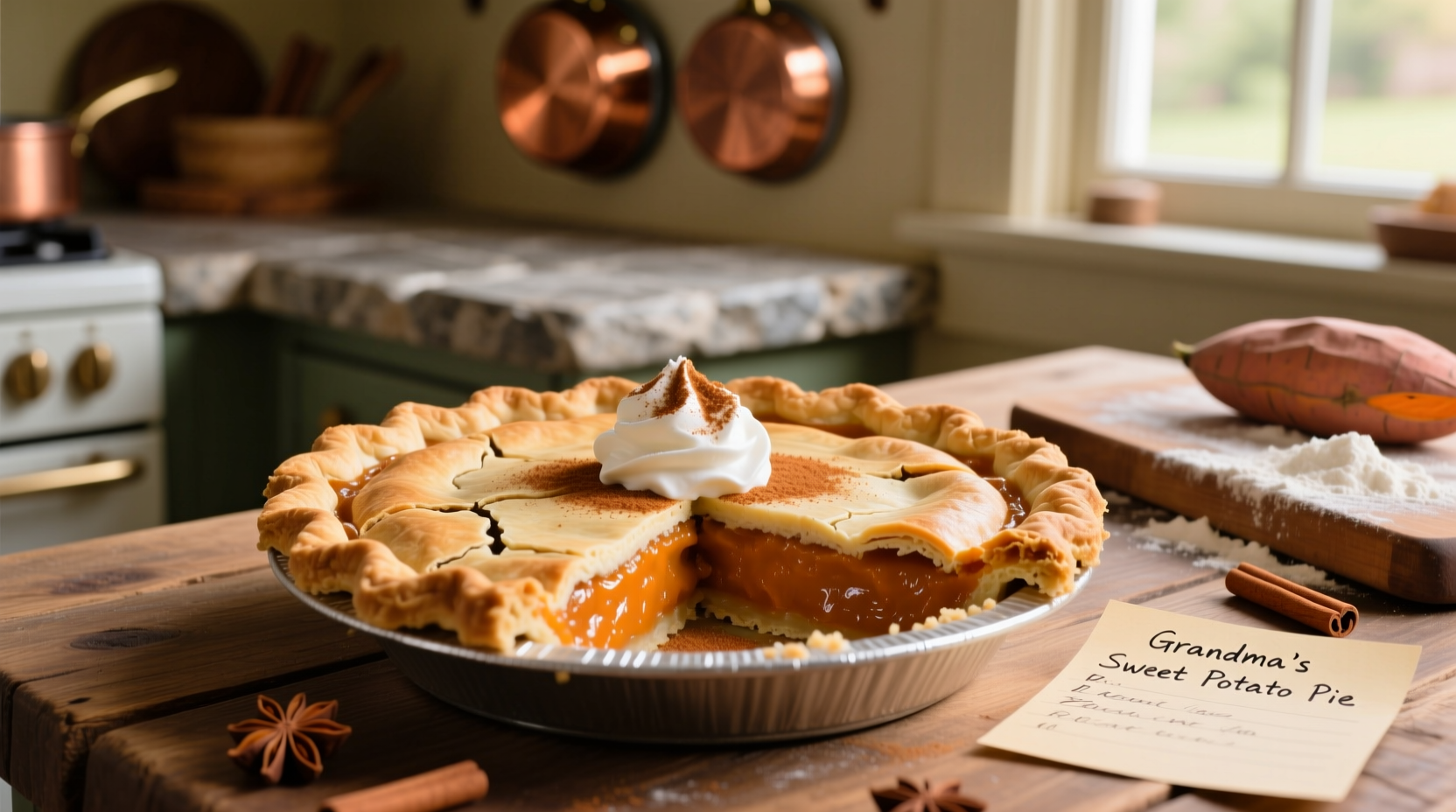 homemade sweet potato pie recipe