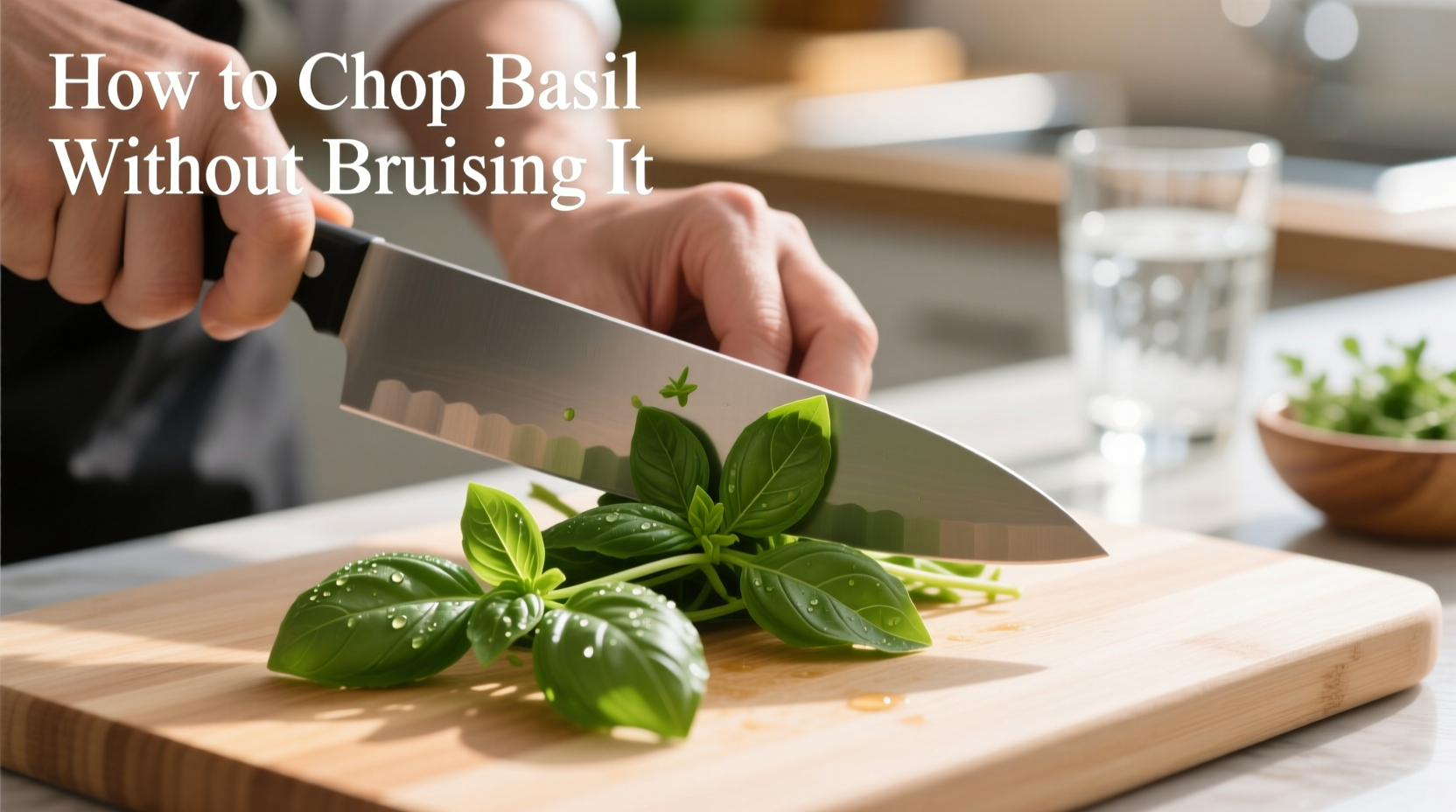 how do you chop basil