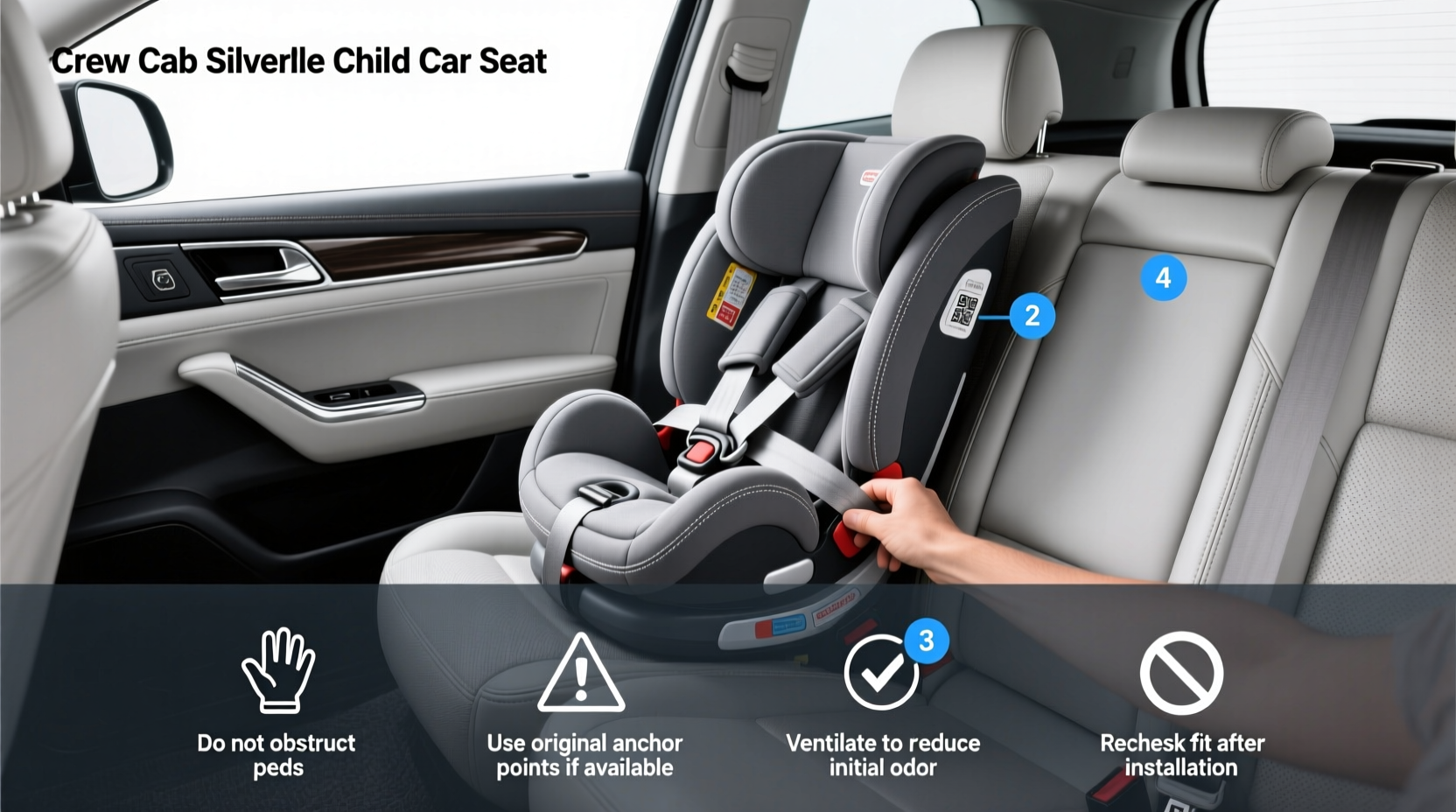 crew cab silverado child car seat