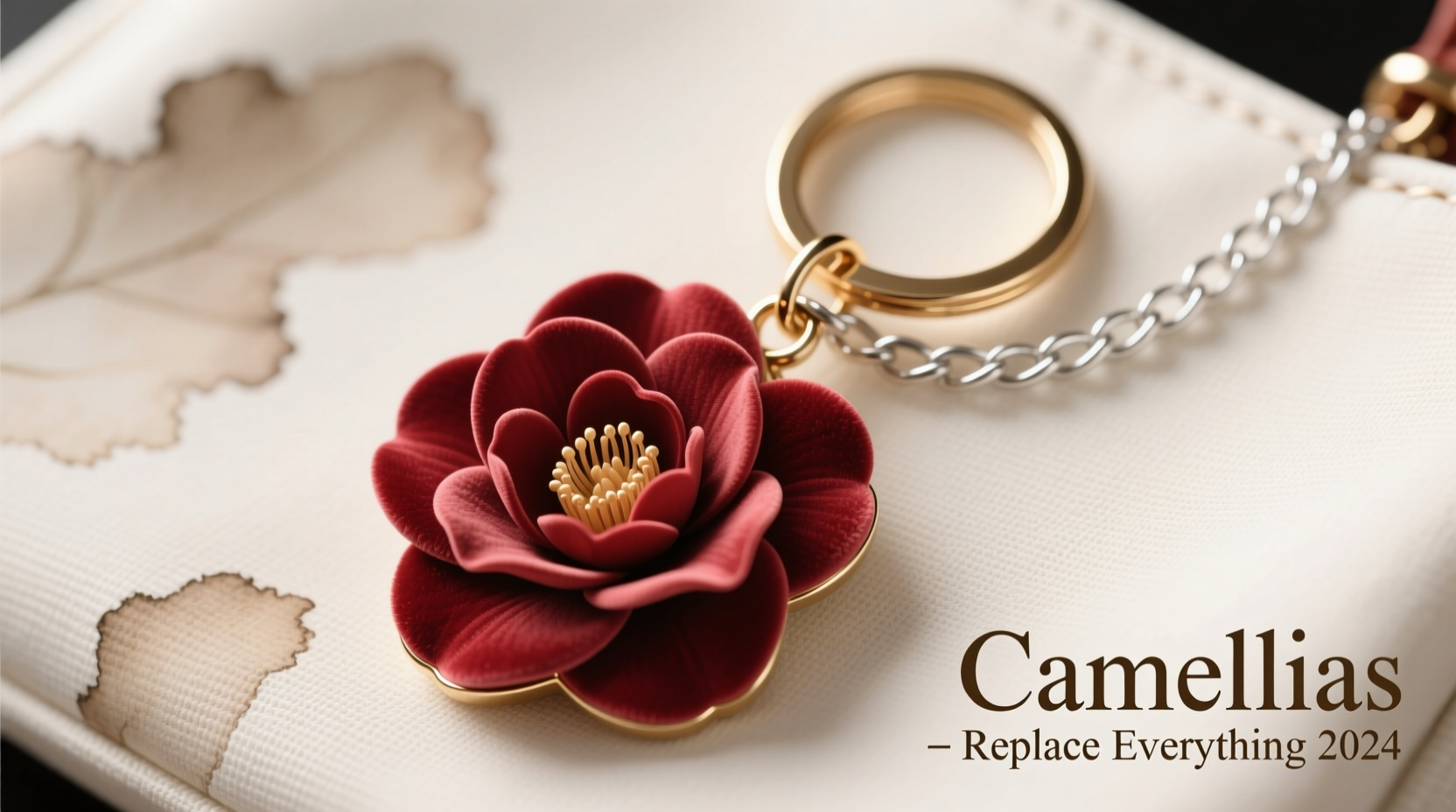 camellia keychain vs bag charm are camellias replacing everything this year
