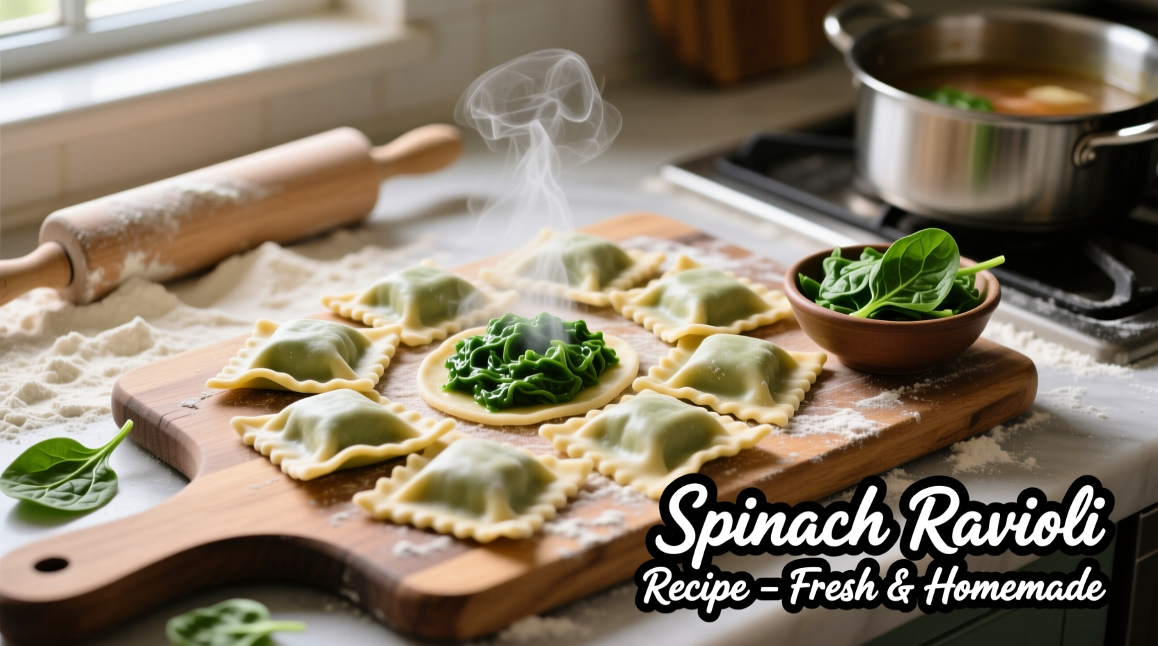 Perfect Homemade Spinach Ravioli Recipe in 90 Minutes