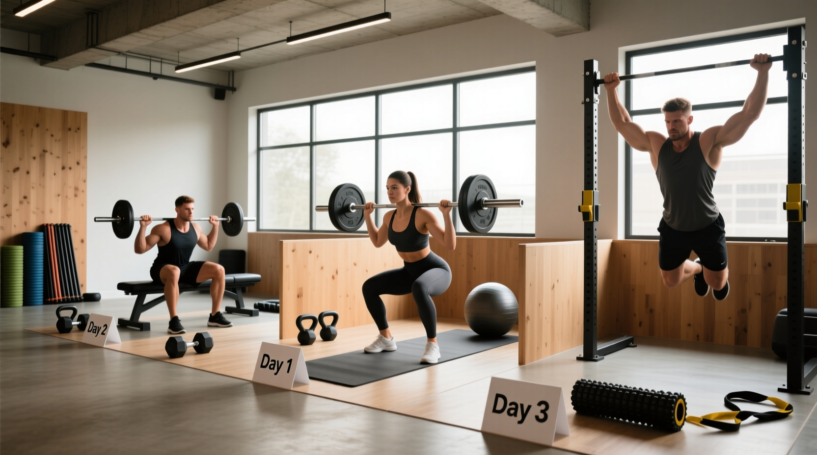 3 day strength training split guide