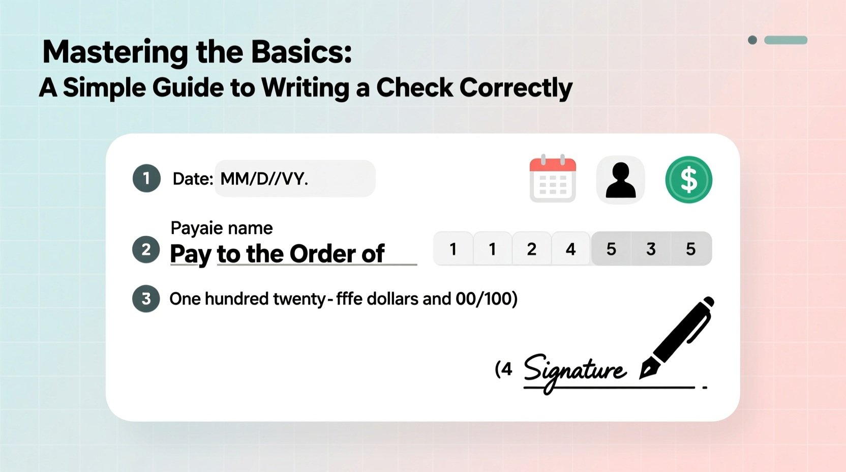 mastering the basics a clear and easy guide on how to write a check correctly 2