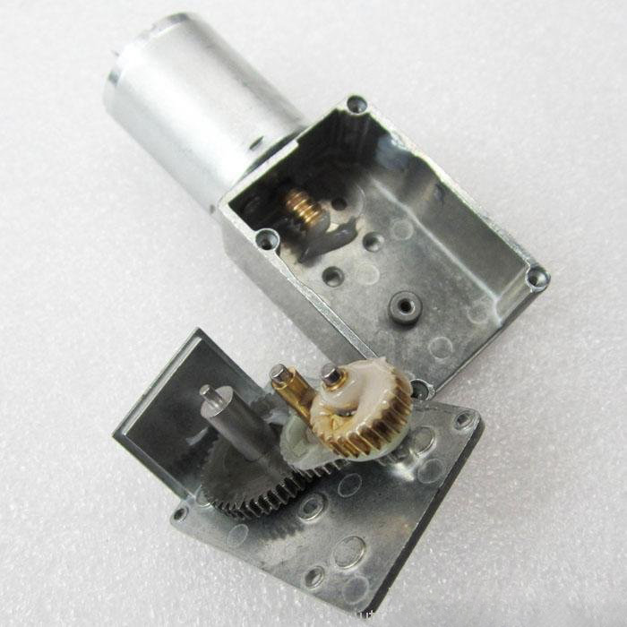 46MM worm gearbox 90 Degree Right Angle 2rpm 12V 46MM* 32MM DC Worm Gear Motor