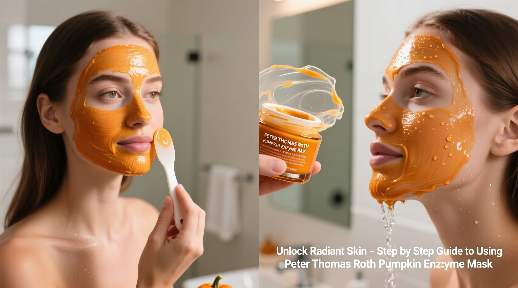 unlock radiant skin a step by step guide to using peter thomas roth pumpkin enzyme mask effectively