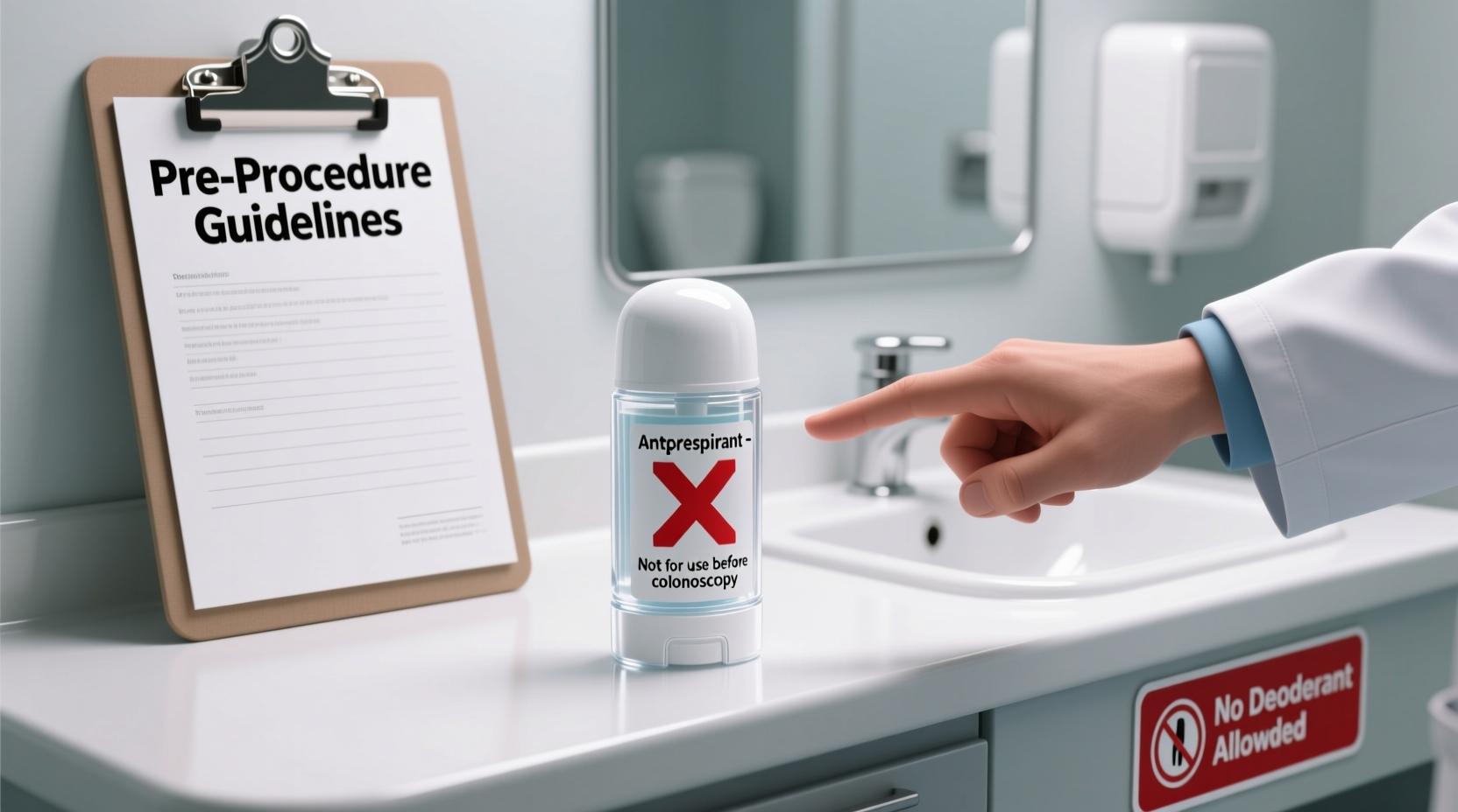 deodorant before colonoscopy is it allowed what to know