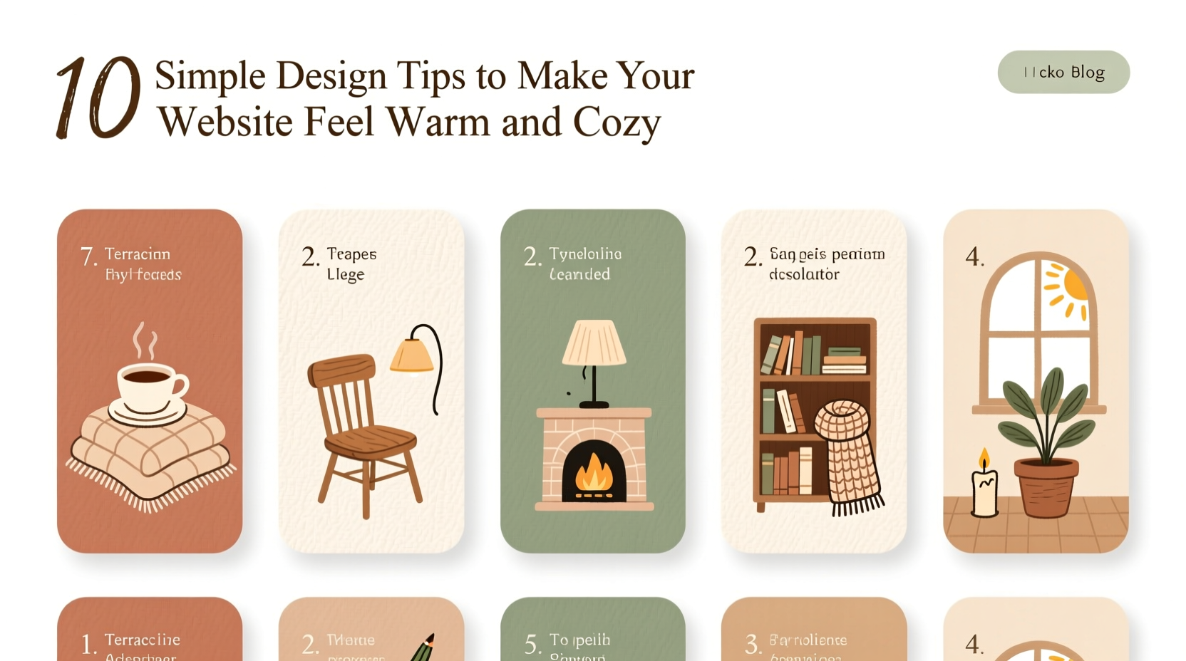 10 simple design tips to make your website feel warm and cozy