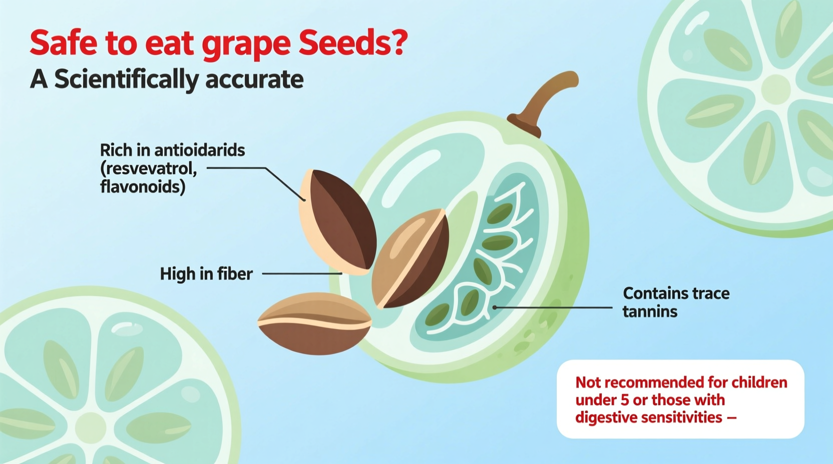 is it safe to eat grape seeds