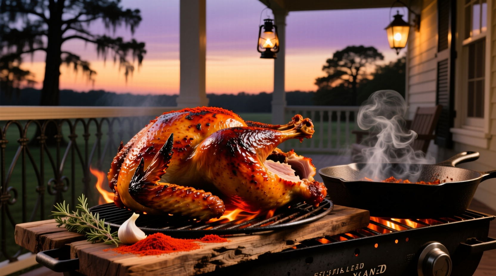 grilling cajun smoked turkey