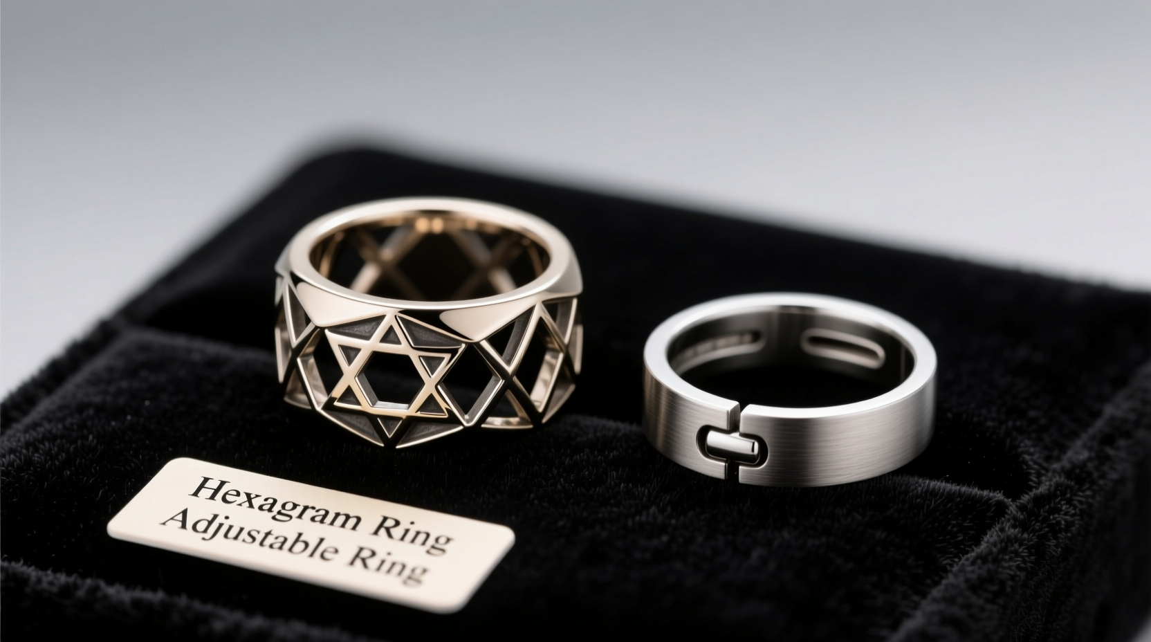 hexagram ring vs adjustable ring is it just about the look or is one actually more practical