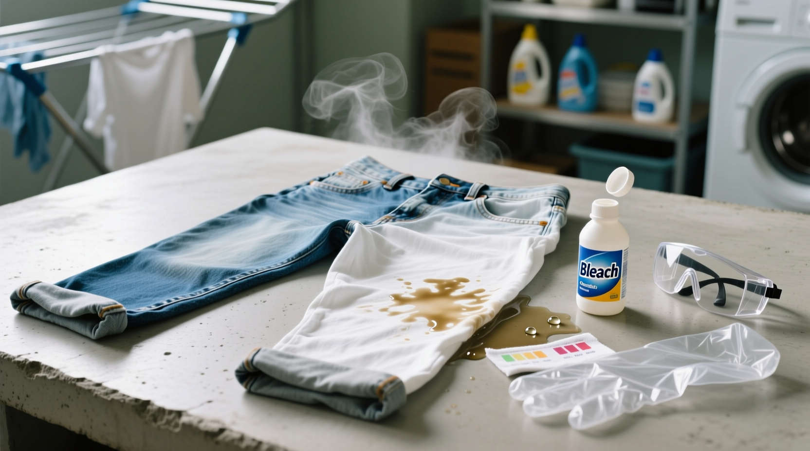 how to bleach clothing white