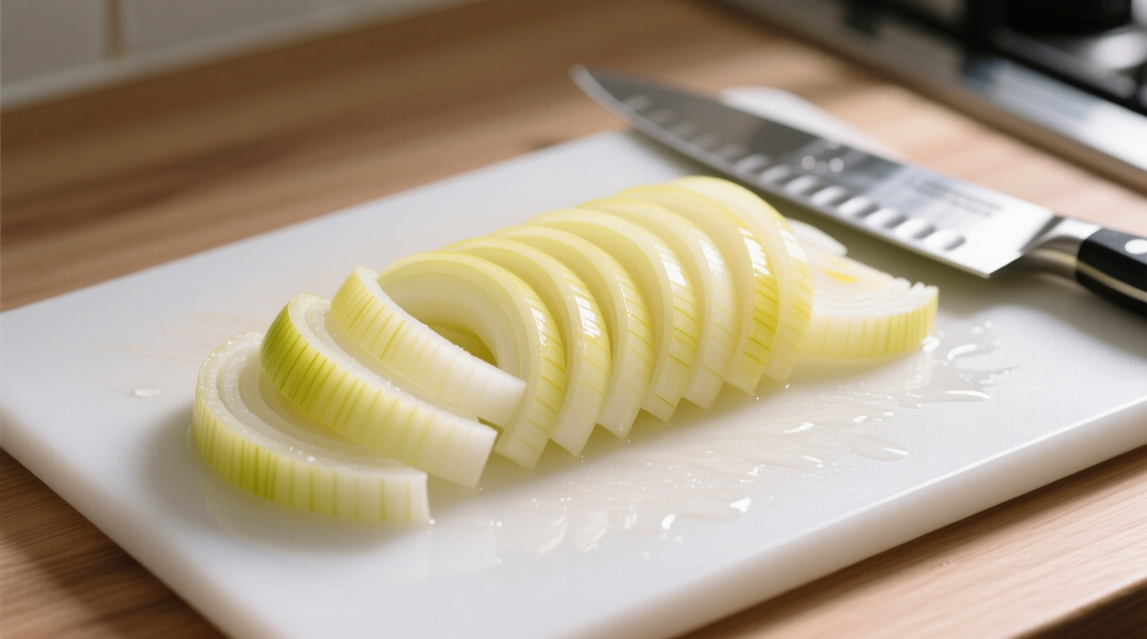 onion julienne cutting