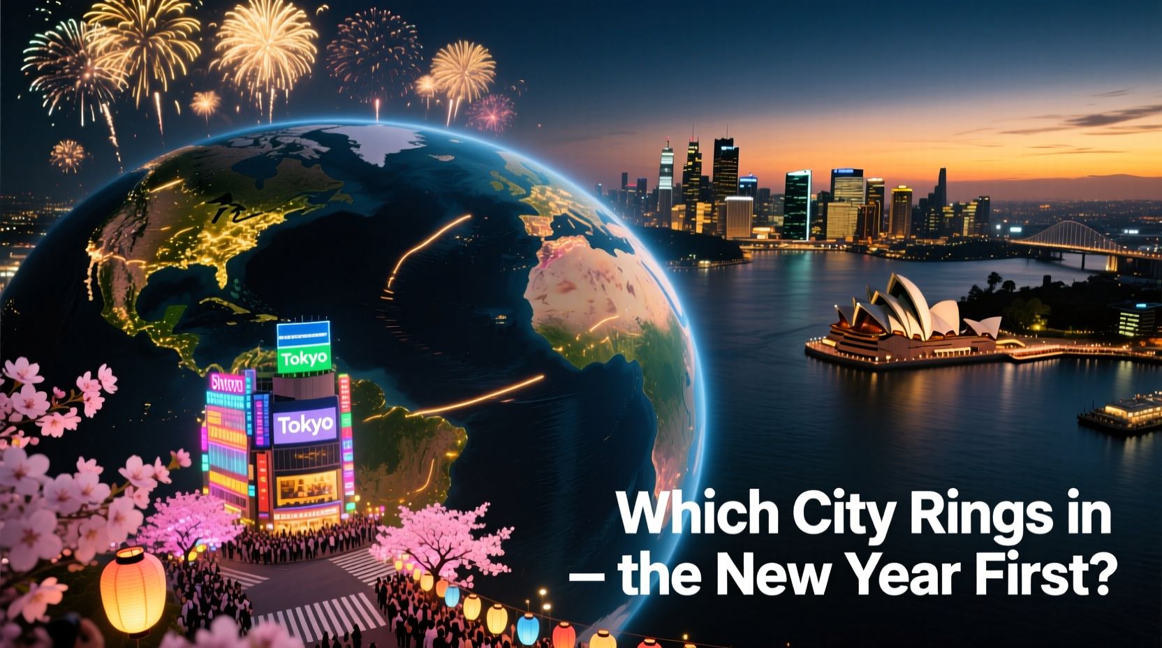 which city rings new year first