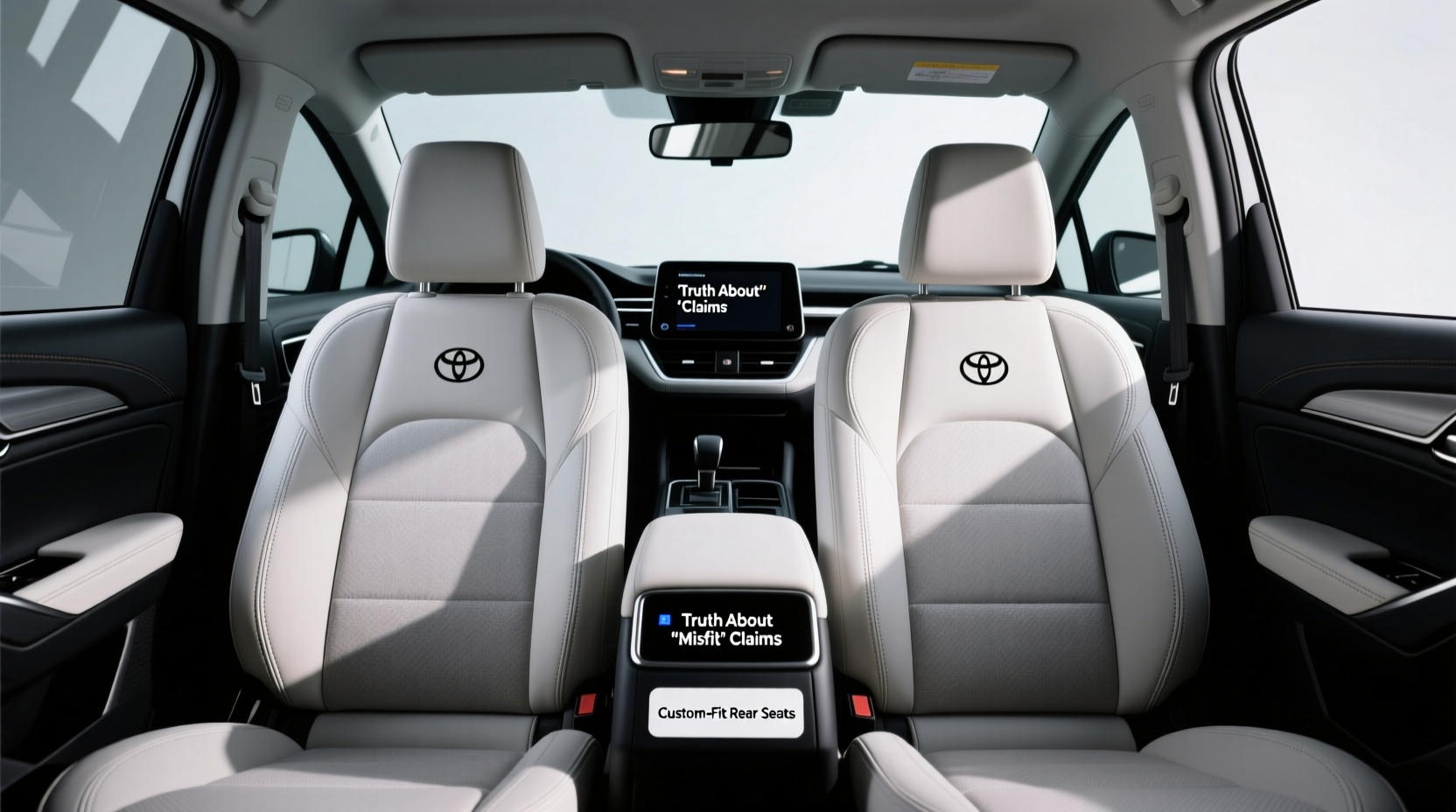 corolla cross custom fit misfit rear seats