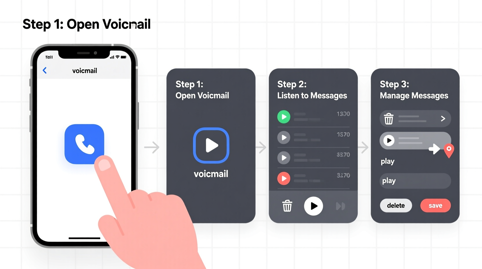 simple steps to access and manage voicemail on any phone