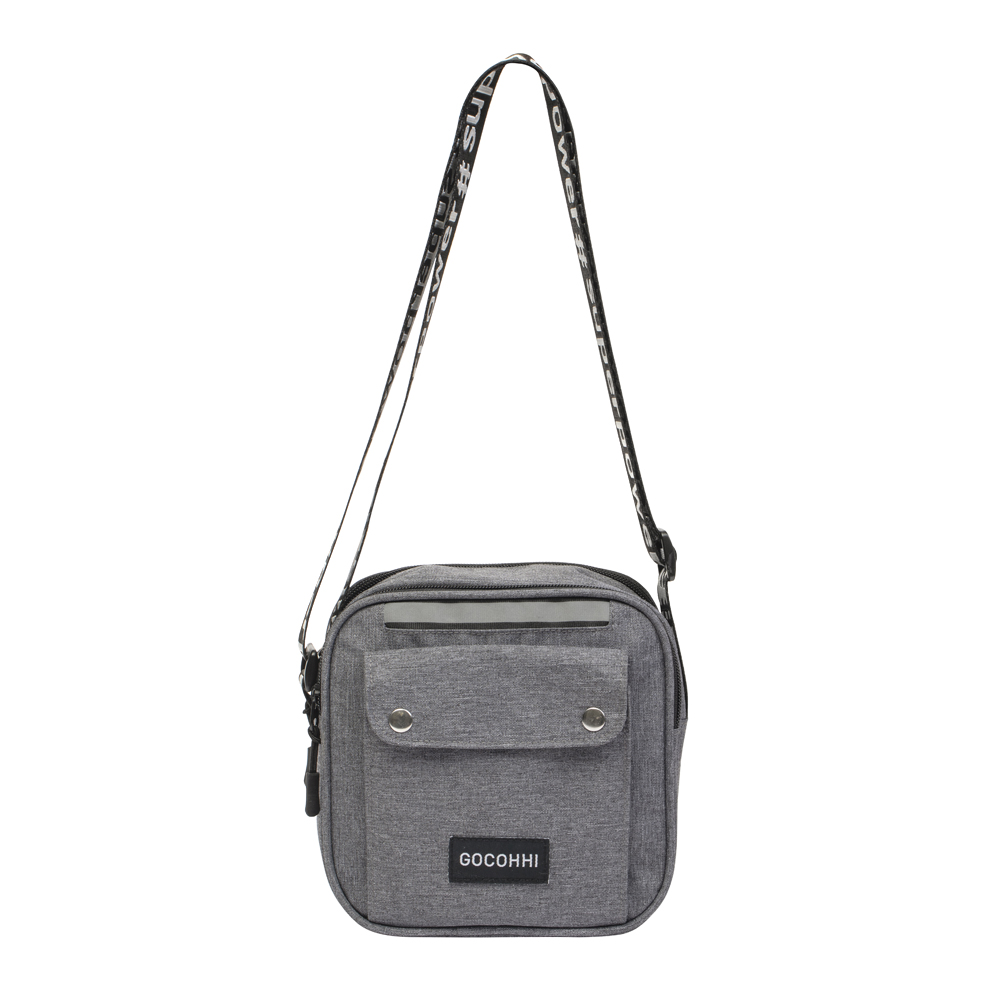 Le plus récent sac de messager à bandoulière de voyage promotionnel gris hommes sac de messager de conception