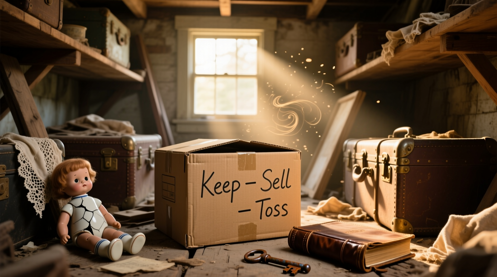 what to keep sell toss from attic basement