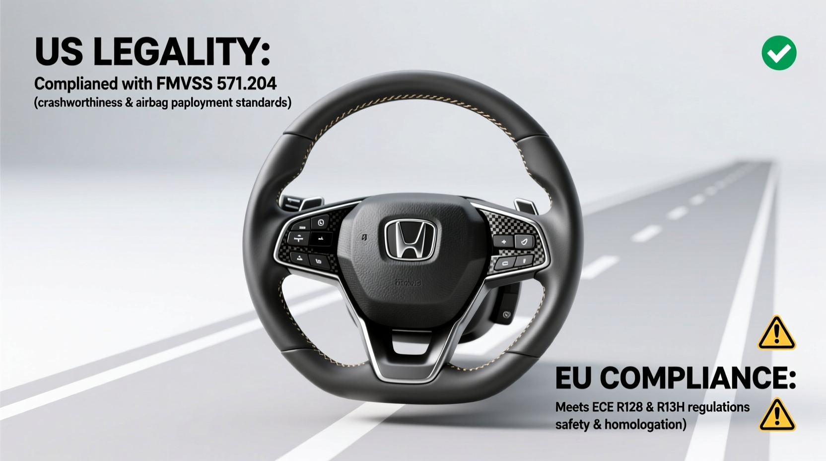 accord 9g aftermarket steering wheel legality