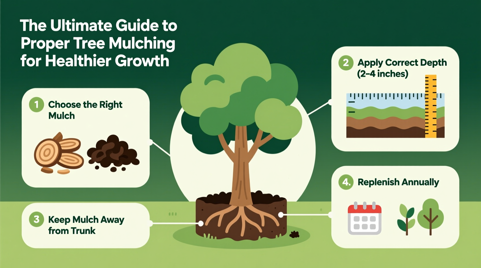 the ultimate guide to how to properly mulch trees for healthier growth