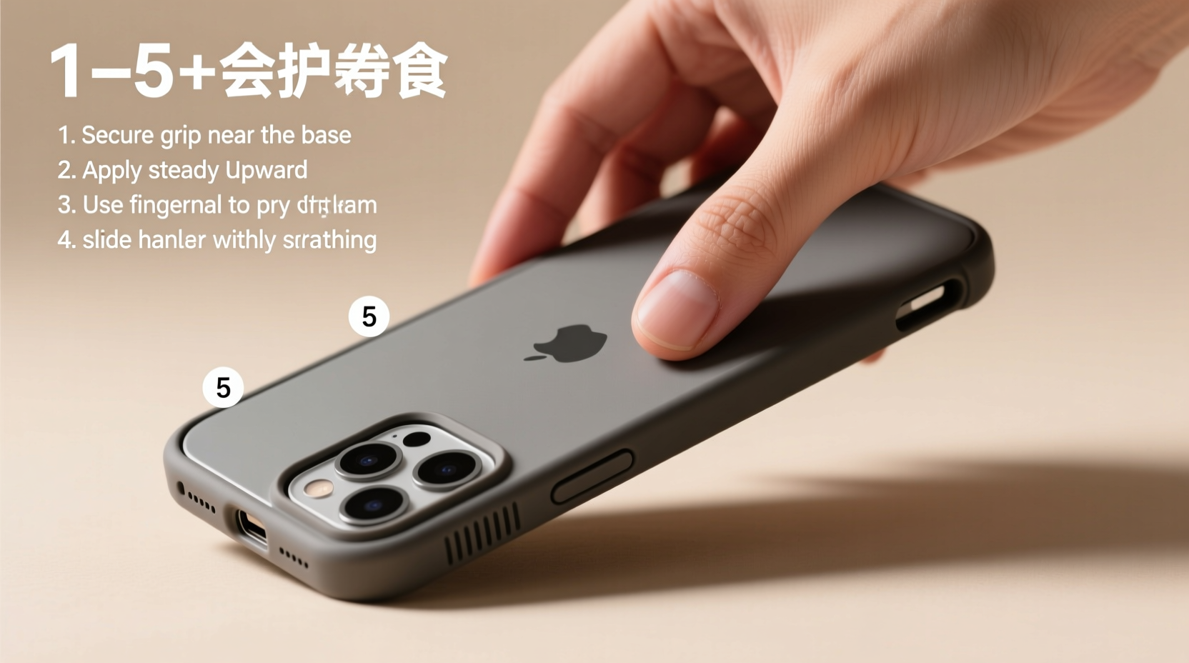 step by step guide to safely opening your cell phone with its case on