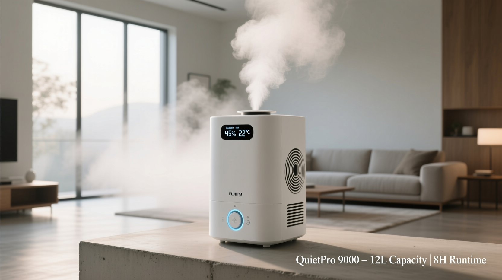 best humidifier for large room with quiet efficient mist coverage