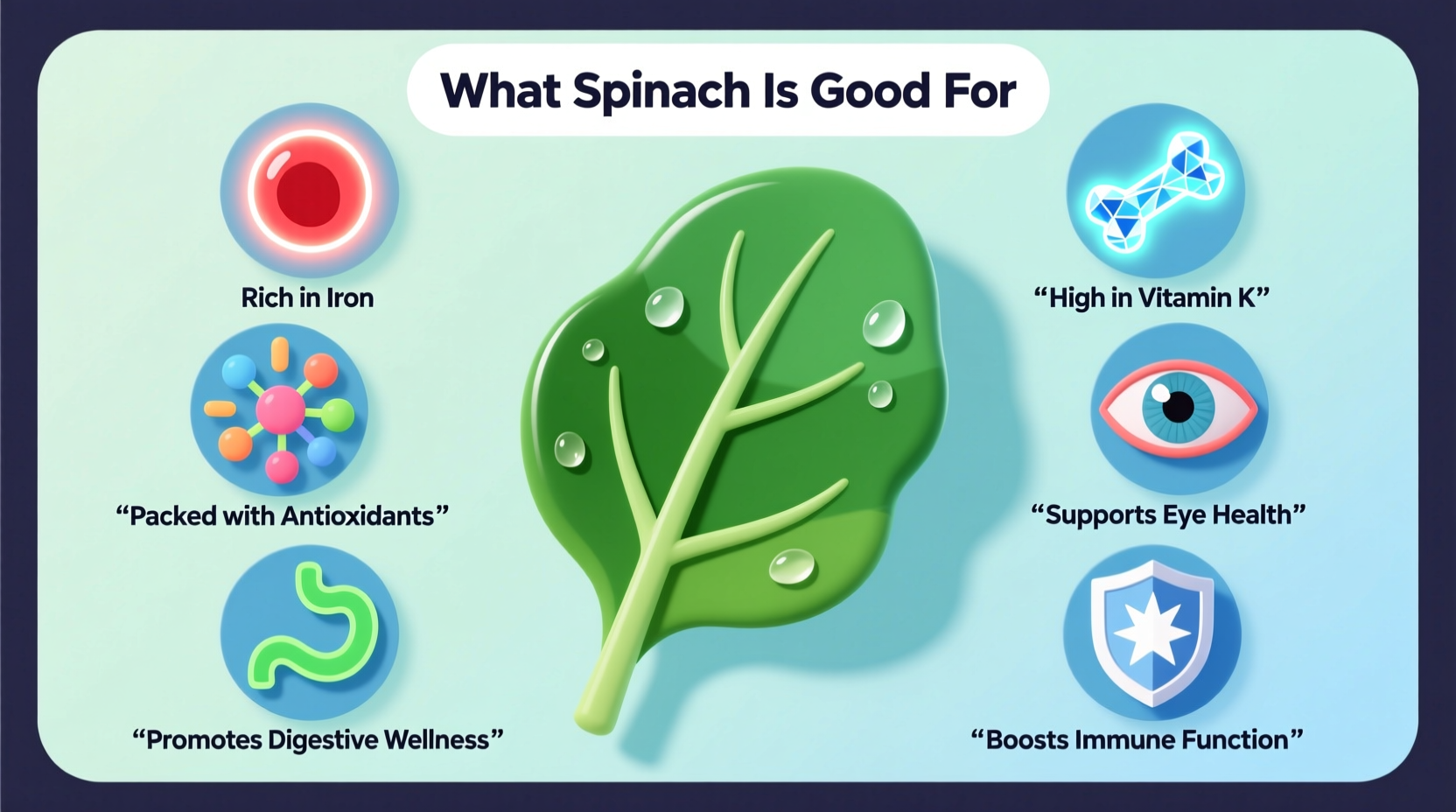 what spinach is good for
