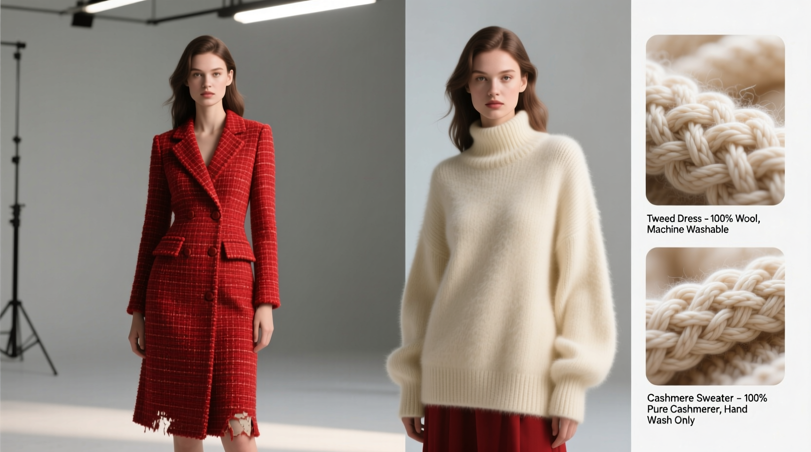 red tweed dress vs cashmere sweater which dress is actually warmer more durable