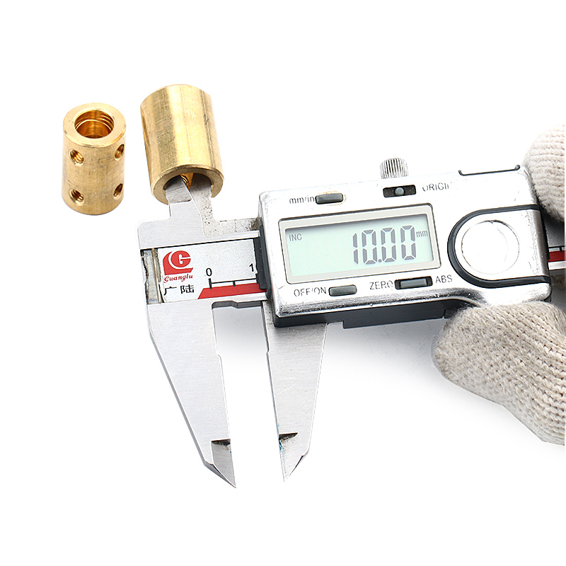 shaft bore size 4mm 5mm 6mm 7mm 8mm 10mm 12mm OD14mm OD16mm OD20 L22mm rigid Brass Copper coupling coupler