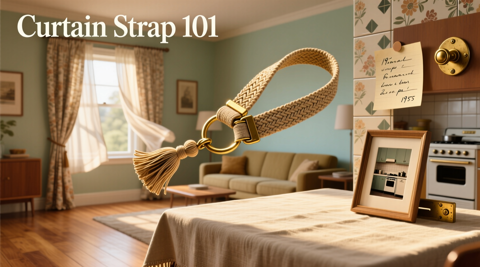 mastering the retro vibe a practical guide to using curtain straps for vintage inspired home decor