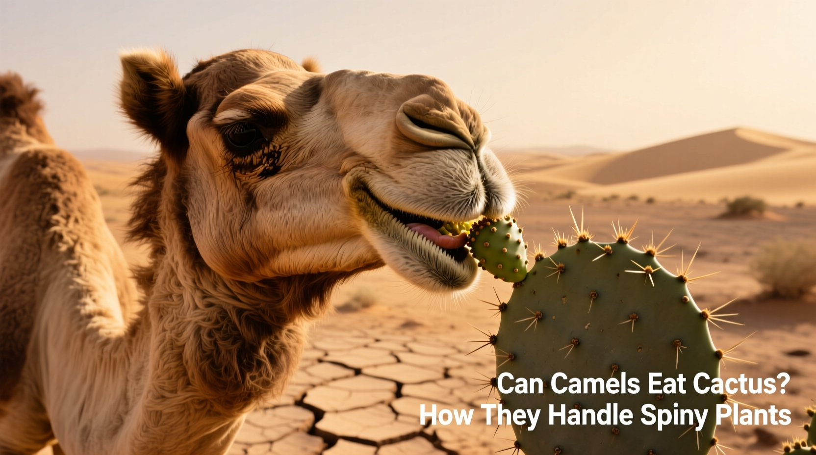can camels eat cactus
