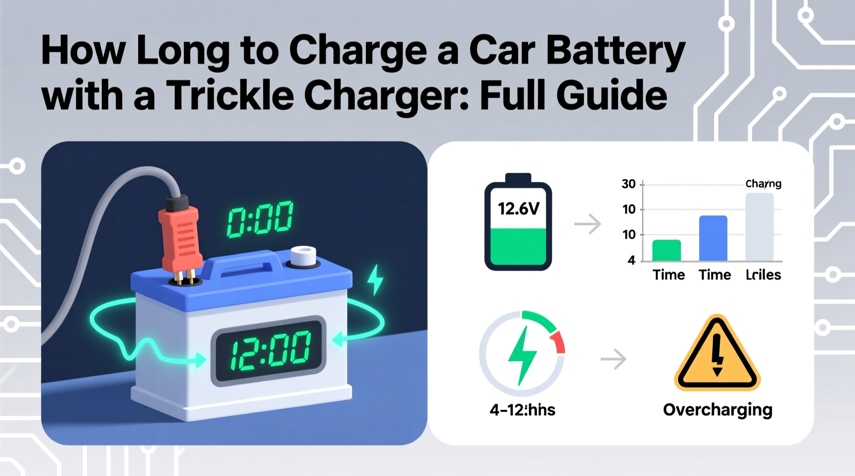 how long to charge car battery with trickle charger