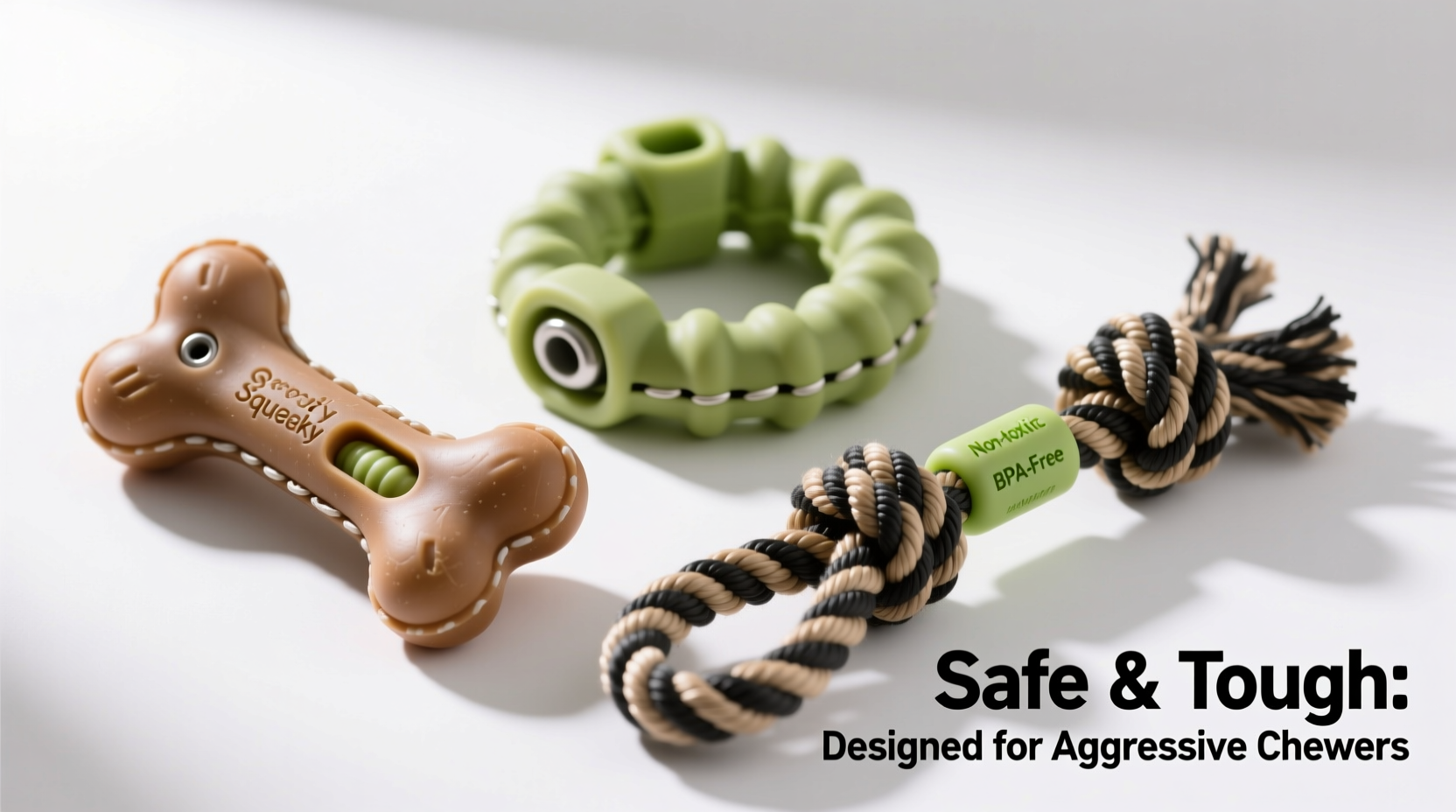 how to select safe and durable squeaky toys that withstand aggressive chewing