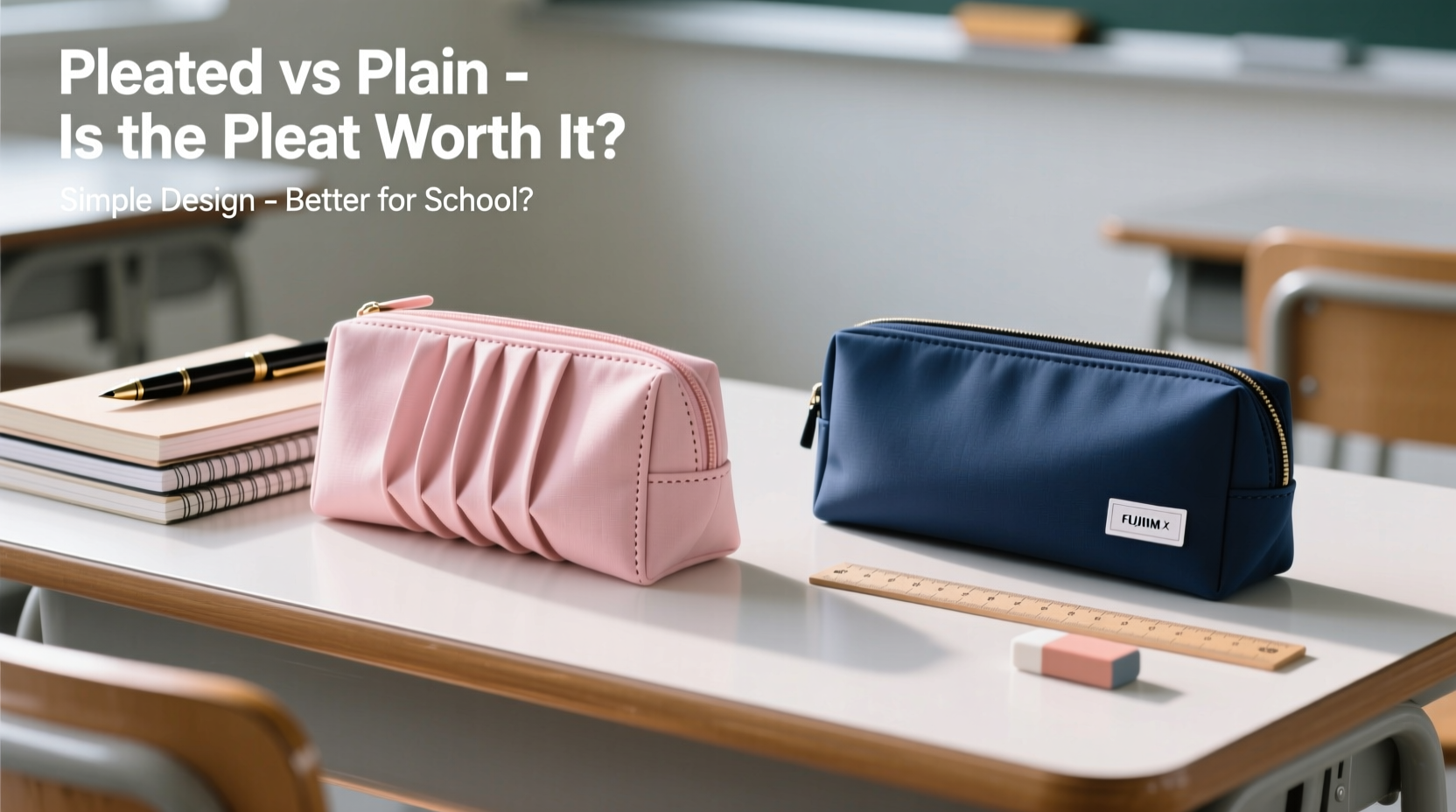 pleated vs plain pencil cases are the pleats worth it or is simple better for school