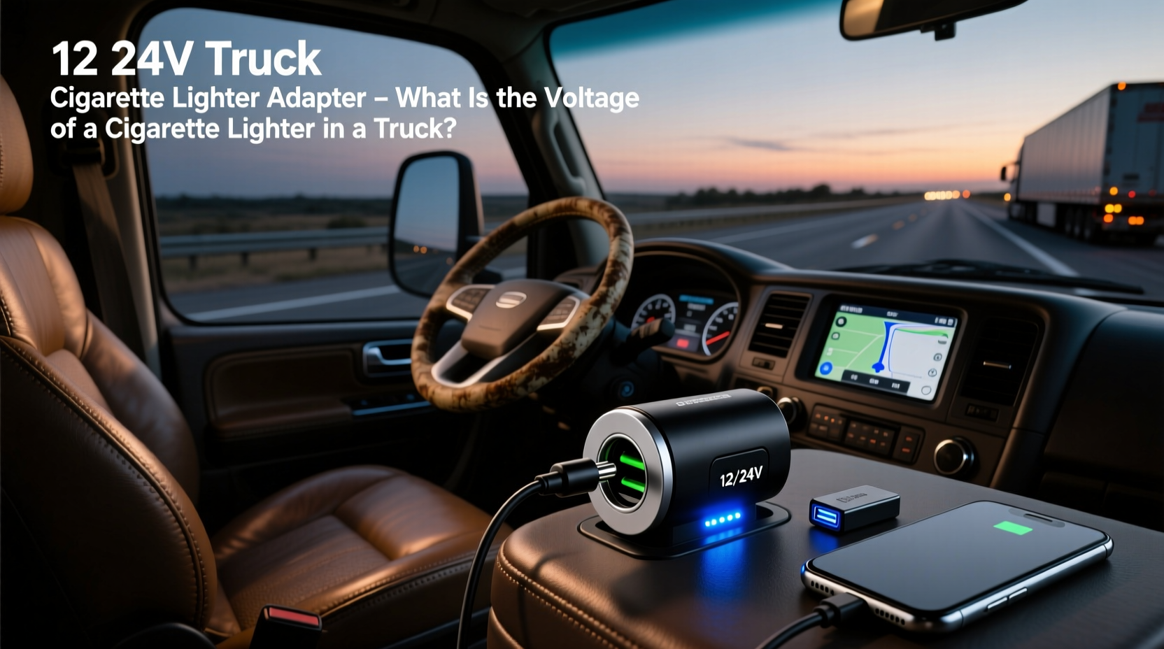 12 24v truck cigarette lighter adapter,What is the voltage of a cigarette lighter in a truck? buying guide