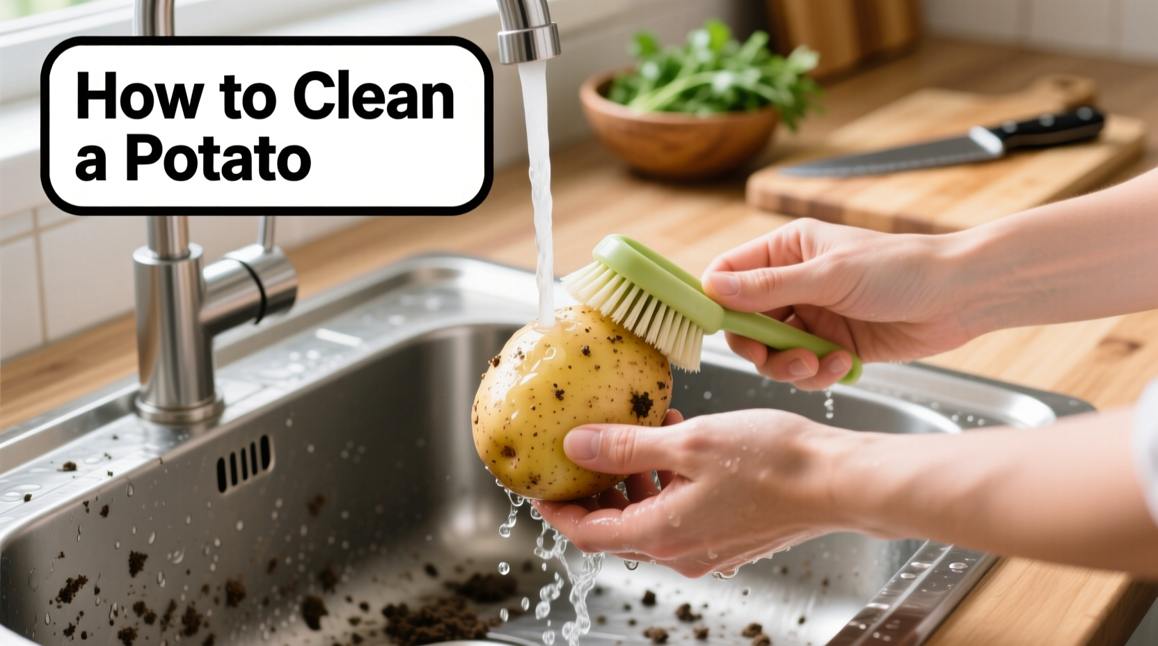 how to clean potato