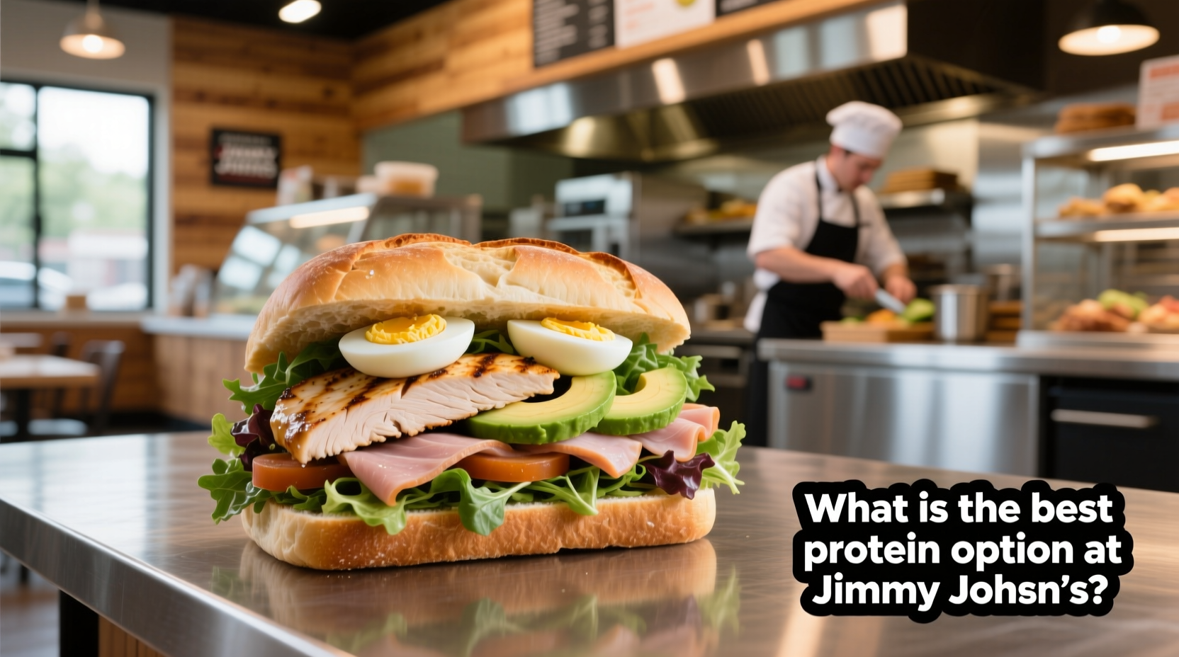 High protein Jimmy John's sandwich order with double turkey and lettuce wrap