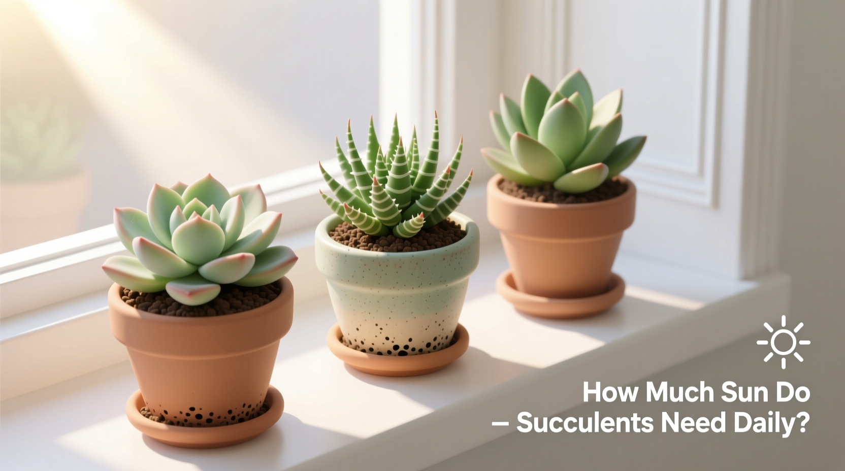 how much sun for succulents