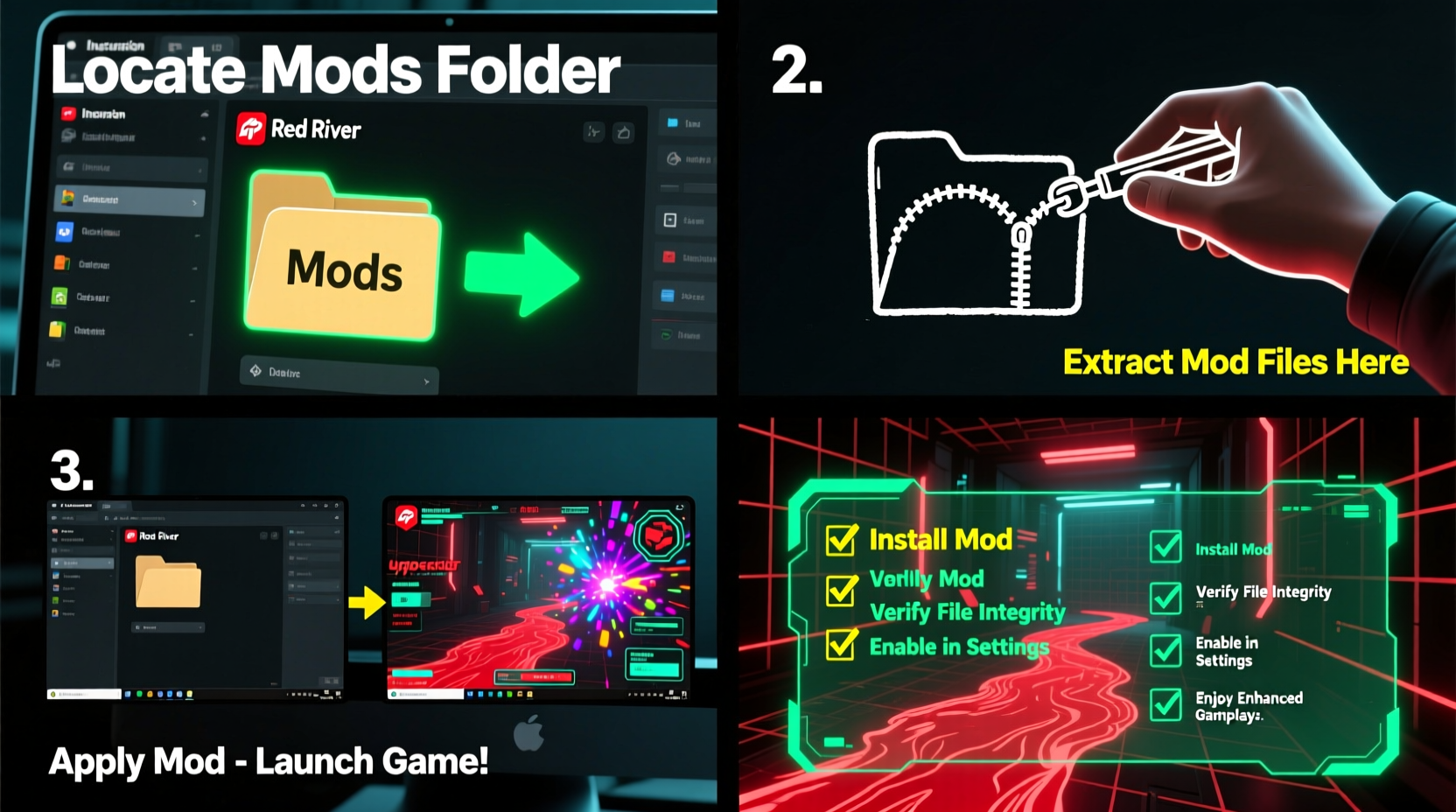 step by step guide how to install mods onto incursion red river for enhanced gameplay