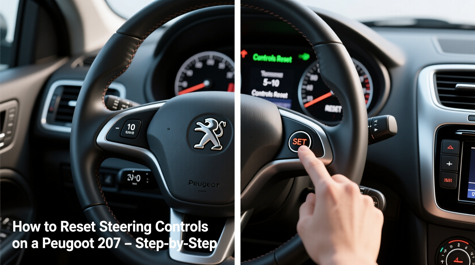 How to Reset Steering Controls on a Peugeot 207 (Step-by-Step)