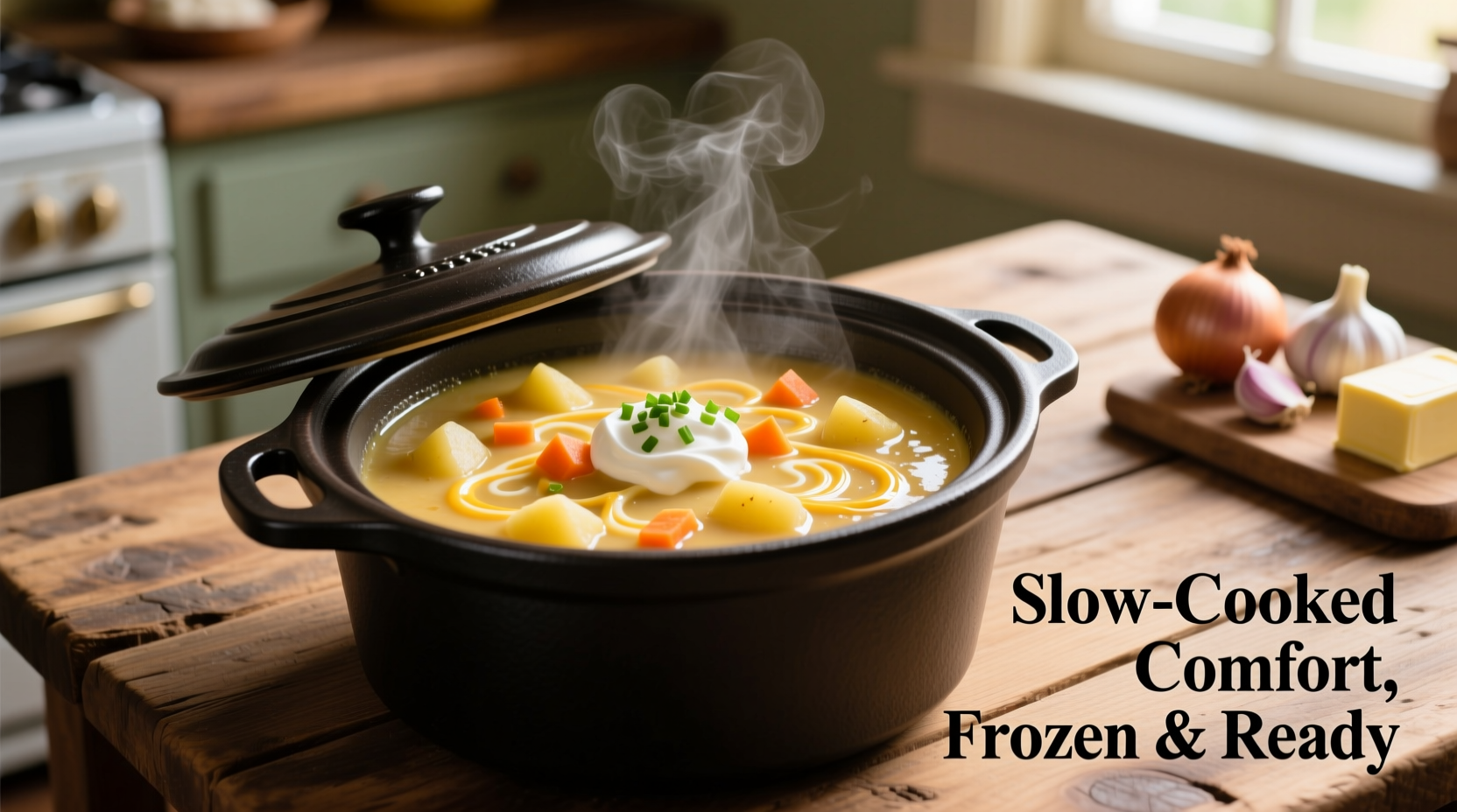 crockpot frozen potato soup