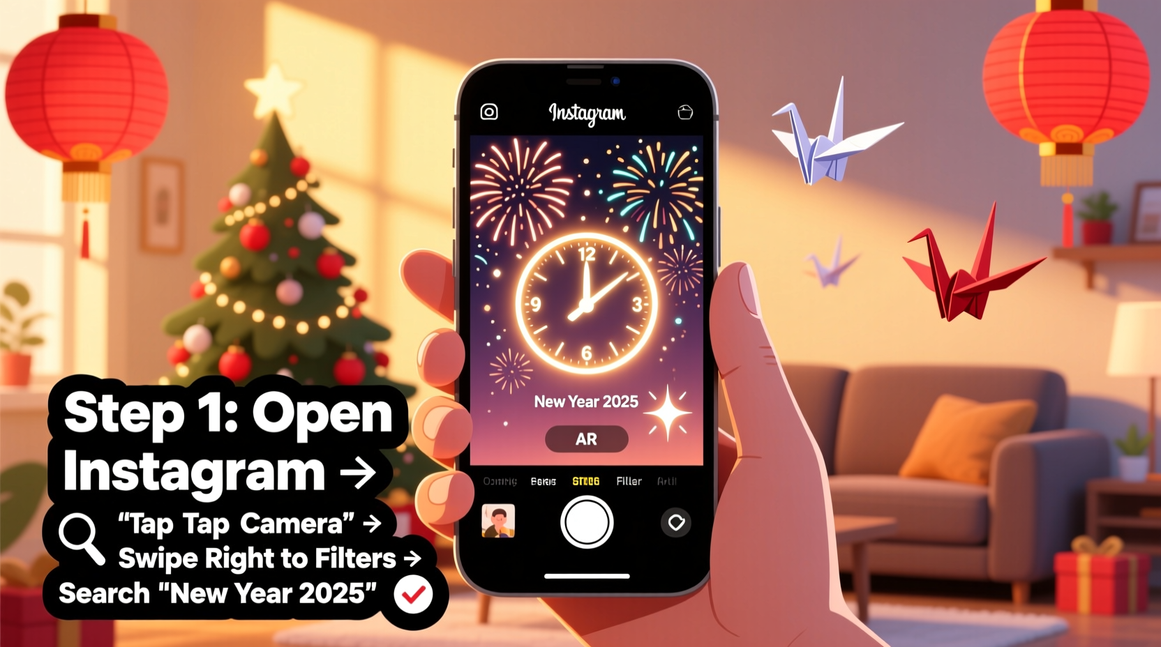 How to Get the New Year Filter on Instagram