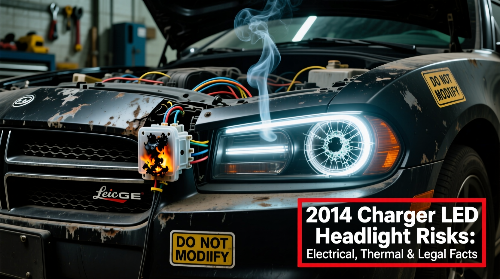 2014 charger led headlight risks