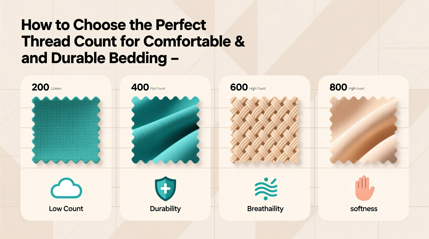 how to choose the perfect thread count for comfortable and durable bedding 2