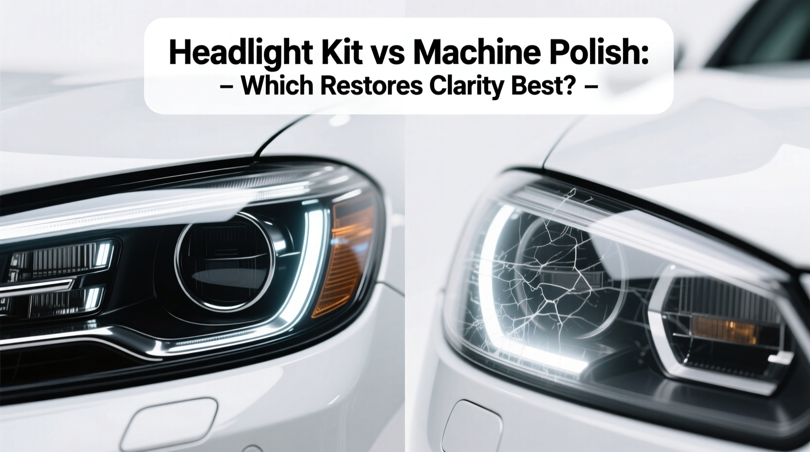 headlight kit vs machine polish