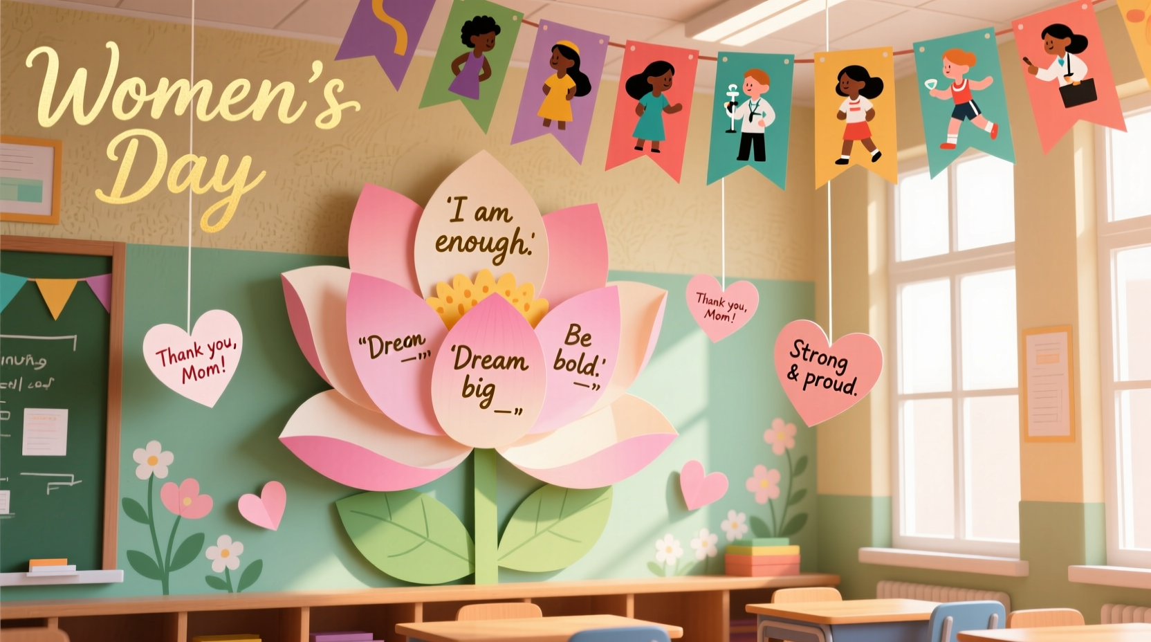 womens day decoration ideas in school