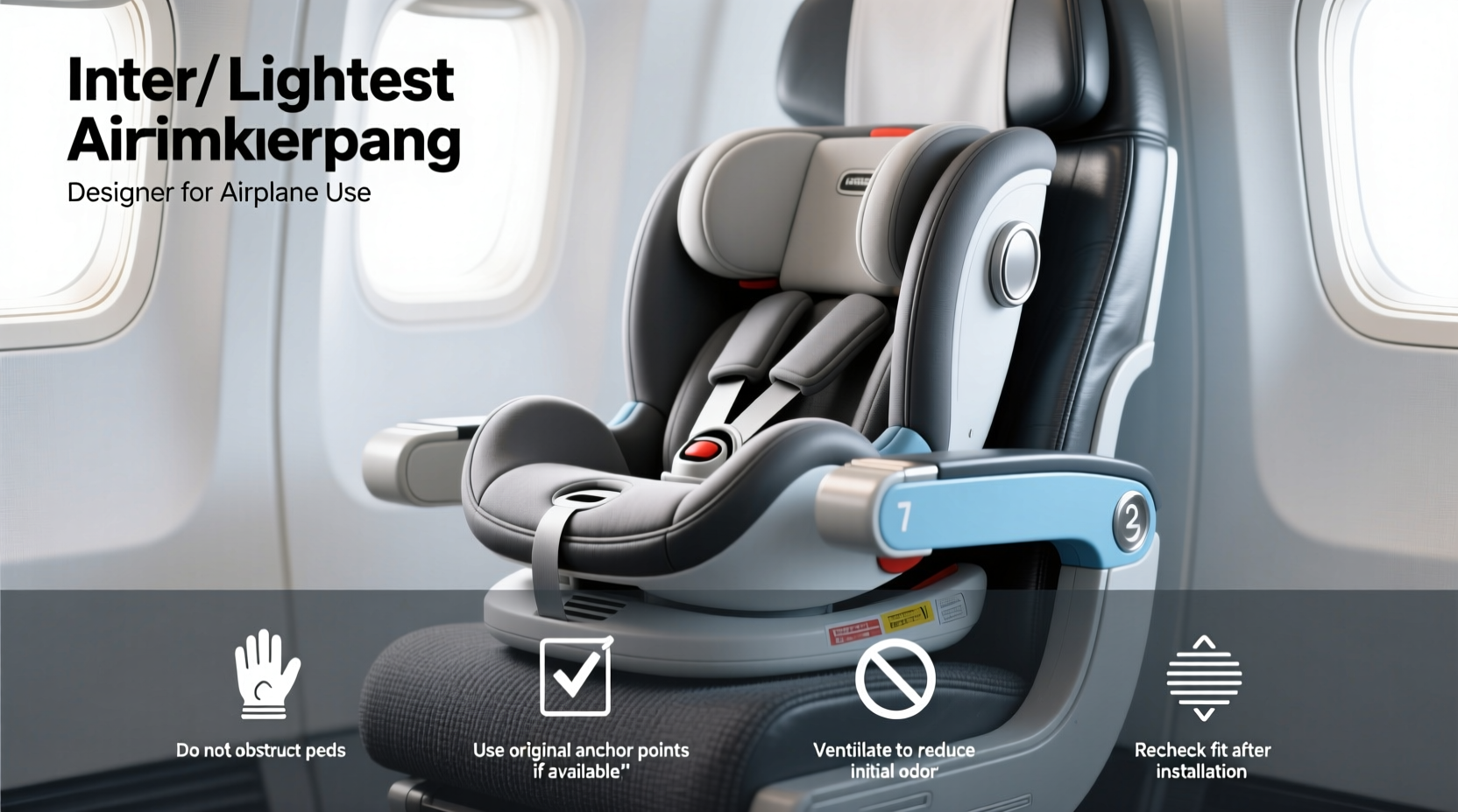 lightest car seat for airplane