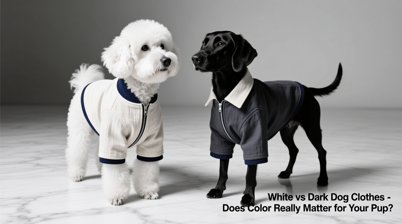white vs dark dog clothes does color really matter for your pup