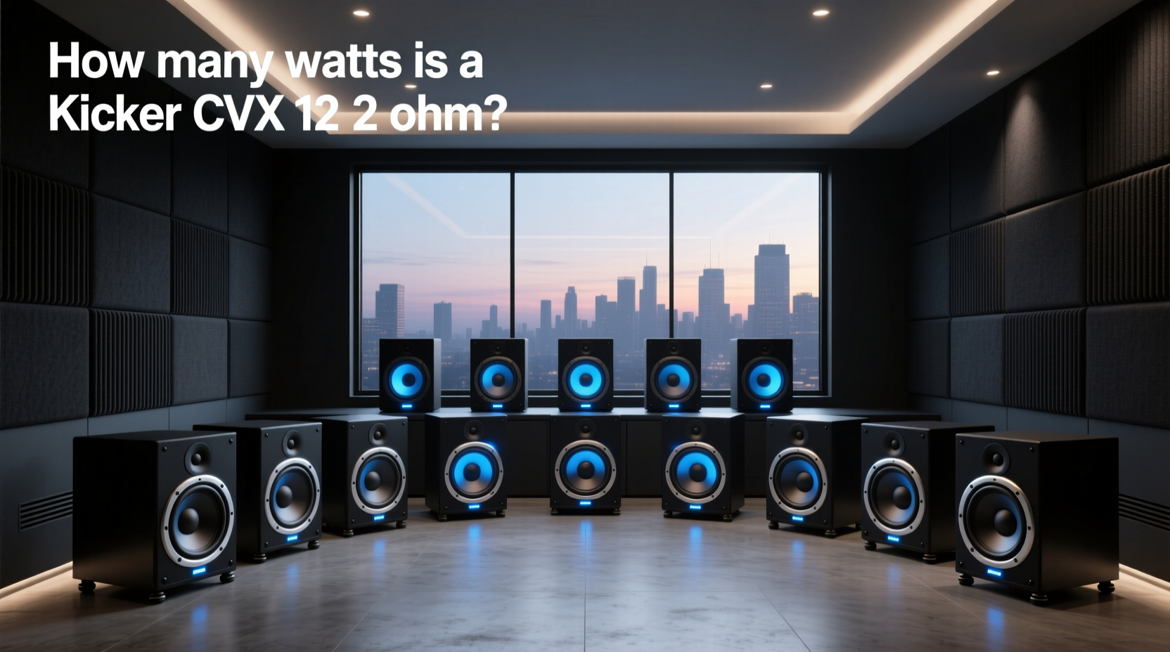 Kicker CVX 12 2-Ohm Subwoofer Wattage Guide