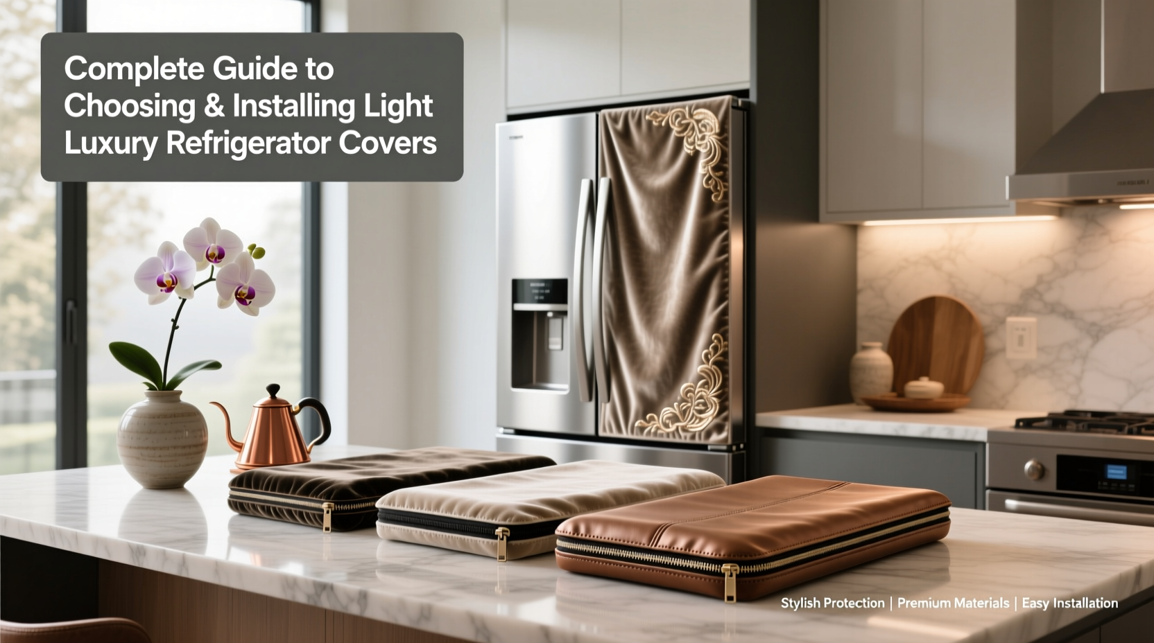 a complete guide to choosing and installing light luxury refrigerator covers for stylish protection